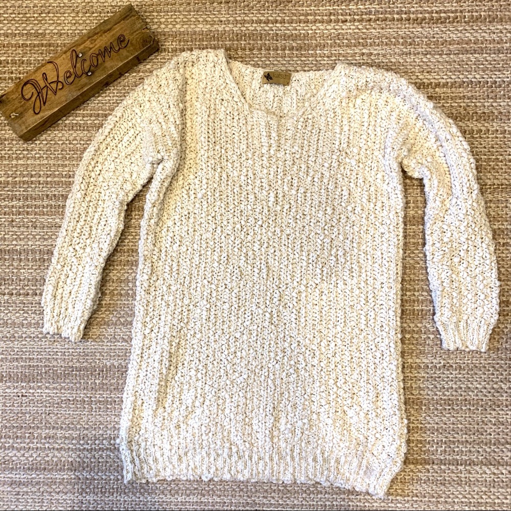 Katsumi Anthropologie oversized sweater cream